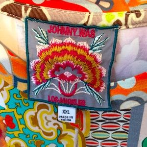 NWT JOHNNY WAS - CATALINA BLOCK TEE XXL